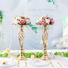 2pc Pink White Silk Rose Flower Ball Centerpiece Wedding Party Table Decor 10″