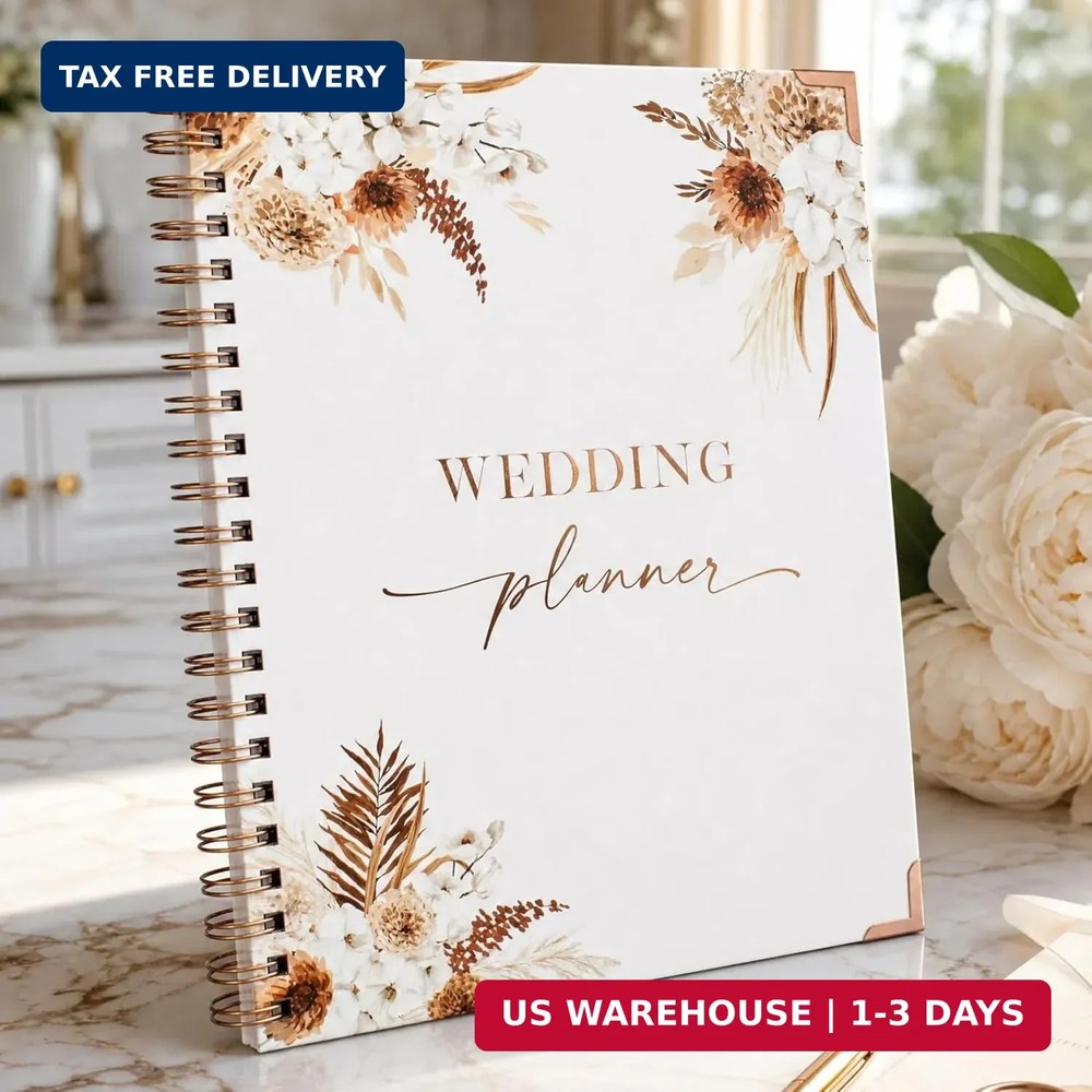 Beautiful Boho Wedding Planner Book and Organizer – Enhance Excitement and Makes