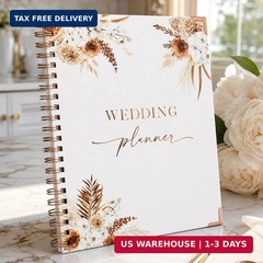 Beautiful Boho Wedding Planner Book and Organizer – Enhance Excitement and Makes
