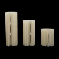 3pcs Cardboard Centerpiece Display for Wedding Party Garden Cylinder Flowers Sta