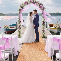 Glitter Carpet Runner 2.6FT x 30FT – Premium Non-Woven Sparkle Rug for Weddin…