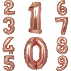 40″ Rose Gold Number 2 Mylar Foil Balloon Birthday Party Wedding Decorations