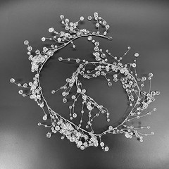192″ Acrylic Crystal Diamond Garland – Frosted & Cut Beaded Glitter String (Set