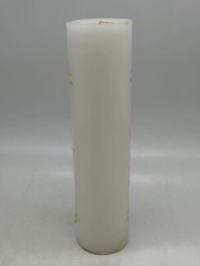 Wedding Unity Candle White Unscented To Have and to Hold Two in One Flesh 12″