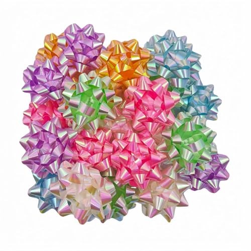 24PCS 4 Inch Star 24 Count (Pack of 1) green，pink，purple，blue，white and yellow