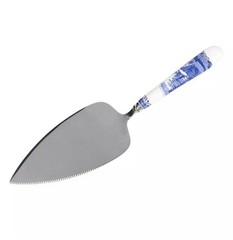 Spode Blue Italian Cake Server Knife with Porcelain Handle, 10″ – Blue White