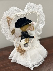 Adorable Western/Cowboy Couple Wedding Cake Topper