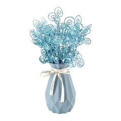 Pieces Glitter Christmas Picks Ornaments Decorative Sticks Candy 24 Light Blue