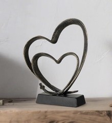 Bronze Heart Couple Gift Sziqiqi Anniversary Wedding 1st To 50th Bronze Stand