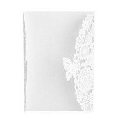 10Pcs European Style Carved Invitations Wedding/Business Cards (1)