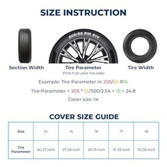 Father’s Day PVC Spare Tire Cover for RV Size 17 for Diameter 31″-33″ Chicken