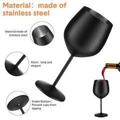 Set Stainless Steel Wine Glasses 1oz Stainless Steel Stem Wine Goblets 8