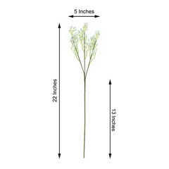 12 White 22″ Silk BABY BREATH FLOWERS STEMS Wedding Flowers Bouquets SALE