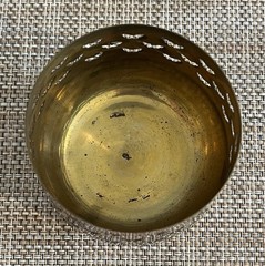 VTG Brass Butterfly Cutout Tealight Votive Candle Holder Cottagecore Fairy