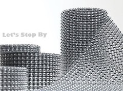 Diamond Rhinestone Ribbon Mesh Wrap Wedding Party Floral Decorations Supplies
