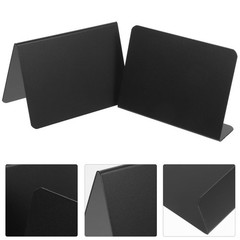 10 Pcs Reusable Name Plates for Desks Acrylic Menu Holder Base Stand Small Sign