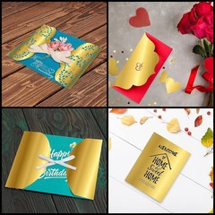 Gold Metallic Cardstock Paper, 15pcs of 12”x12” 12 inches x 12 inches,