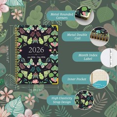 Academic Planner 2026, Daily Weekly and Monthly Planner, Jan. 2026 – Dec. 202…