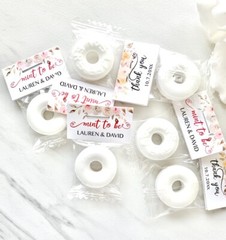 50 Personalized wedding mints, affordable wedding favors, mint to be favors