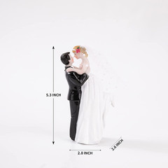 Modern Wedding Cake Toppers Bride and Groom Handmade Figurine for Decoration,…