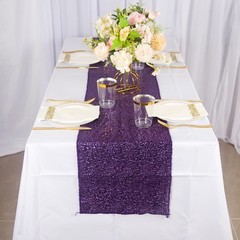 Table Runner Purple 10 Pack Sequin Table Runners 12×108 Inches Purple Table R…