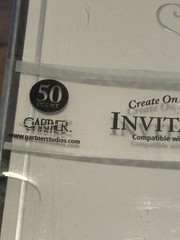 Gartner studios 50 Count Platinum Hearts Wedding Invitation Kit~ Sealed Package
