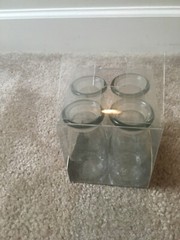4 Pieces David Tutera Mini Glass Bottle without Cork Top