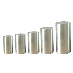 5 SILVER Fitted Metallic Spandex Cylinder Display STAND COVER Set Party Events