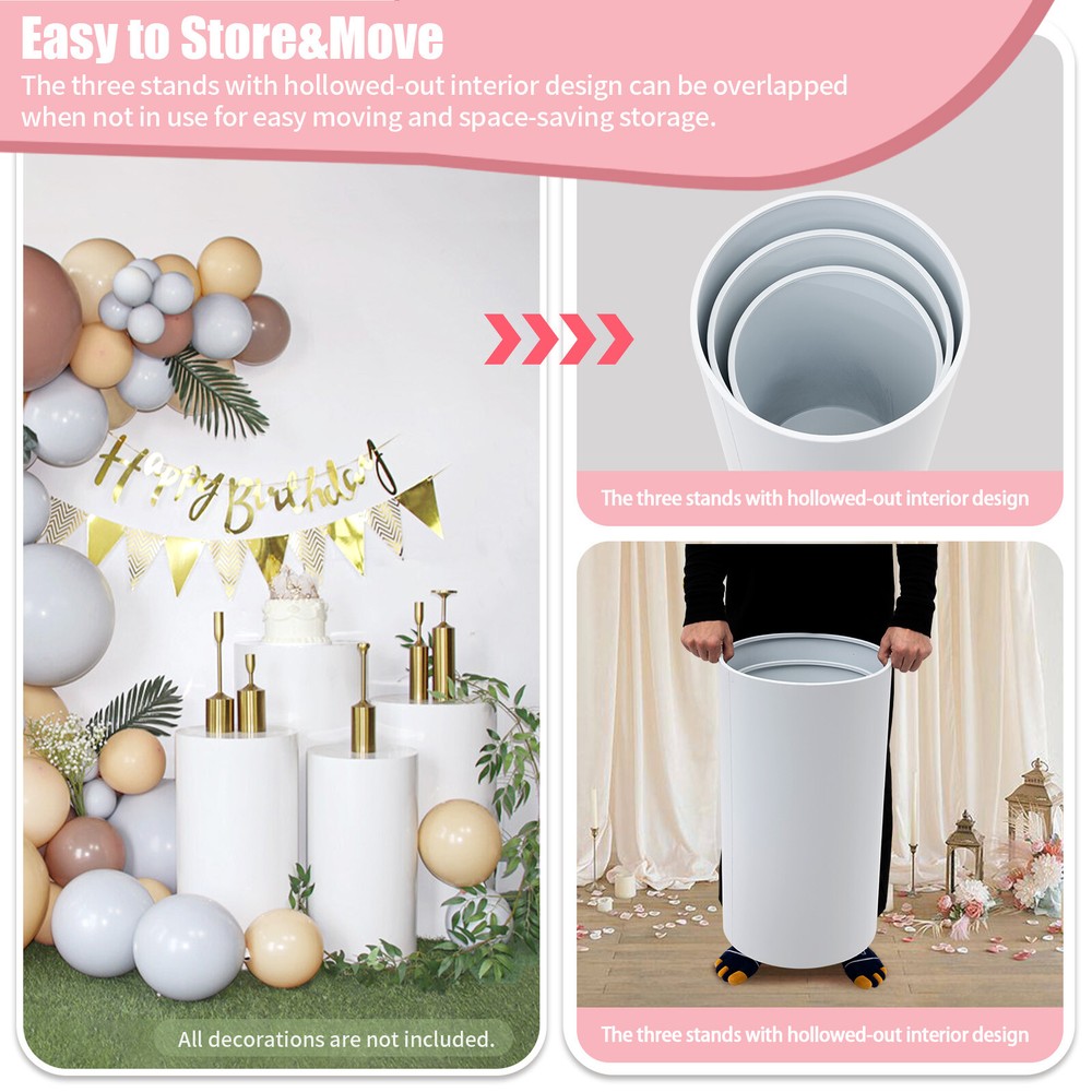 Flower Cylindrical Display Stands Display Rack Valentine’s Day Christmas Gift