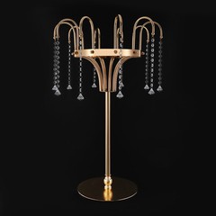 10 Pendants Gold Flower Stand Free Standing for Wedding Centerpieces Stand decor