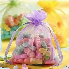 Assorted Colors Wedding Party Favor Organza Bags Amscan 12 Pieces 4″H x 3″W