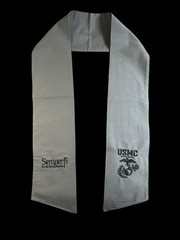 USMC (EGA) Semper Fi Cotton Wreath Sash (2 Logos) 28k Stitch