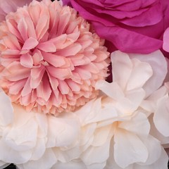 6Pcs Artificial Flower Wall Panel Wedding Backdrop Event Party Flower Wall Panel