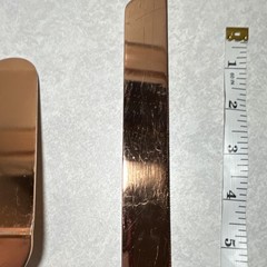 Copper Cake Knife & Server Set, Glossy Finish, 11 Inch, 2 Piece Heavy Duty