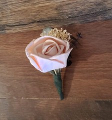 Navy Burgundy Pink Sola Wood Bridal Bouquet Anemone Artificial Wedding Flowers