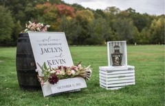 Cuckan FINDYOU Rustic Wedding Set Sage Green Runner, White Tablecloth, Floral