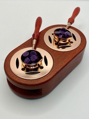Double Warmer & Spoon Set (Chestnut/Rose Gold)
