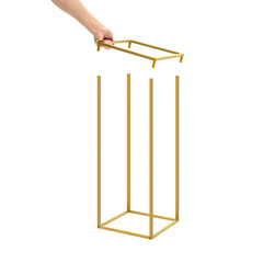 23.6in 10Pcs Tall Gold Metal Flower Stand for Wedding Table Centerpieces Decor.