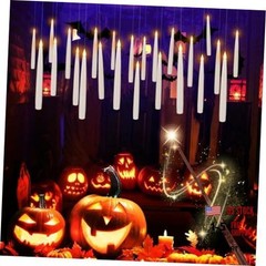24pack Magic led Taper Candle with Wand Remote,Floating Hanging 24-Pack Taper