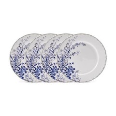 Mikasa Kaia Floral Bone China Dinner Plates Set Of 4 11 Inch