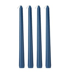 24 Navy Blue Premium 10″ Taper Candles Unscented Dinner Party Wedding