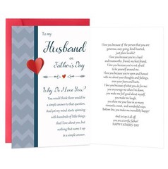 Fathers Day Card for Husband, Funny Fathers Day Card Gifts from Wife, Romanti…