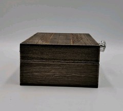 Wedding Ring Box Unique and Engagement Ring Holder Boxes for Rustic Brown