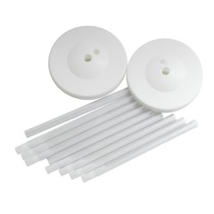 2 pcs 5 ft White Balloon Columns Stand Kit Set Wedding Party Events Decorations