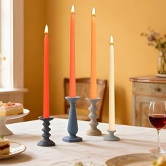 Taper Candles 12 Inch 20 Pack 9 Hour Burn Unscented 12 Inch-20 Count Orange