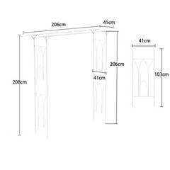 Exquisite Garden Arbor Wedding Arch Backdrop Stand Metal Trellis Archway White