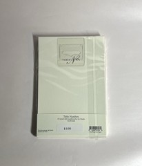 Vera Wang Fine Papers 10 Texted Table Numbered Cards 1-10 NEW