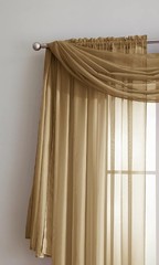 Wedding Arch Draping Fabric Bundle Has 2 216 Inch (18 Feet) Scarves in Caramel