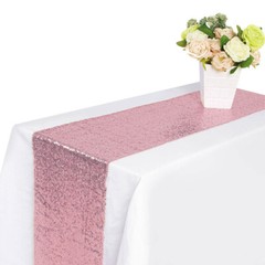 Glitter Sequin Table Runner 12×108 inch for Sparkling Party Home 10 Pack 20 Pack