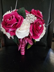 Pink & Ivory Luxury Bouquets for Quincenera & Wedding